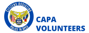 Citizens Assisting Police in Apex Volunteers Logo