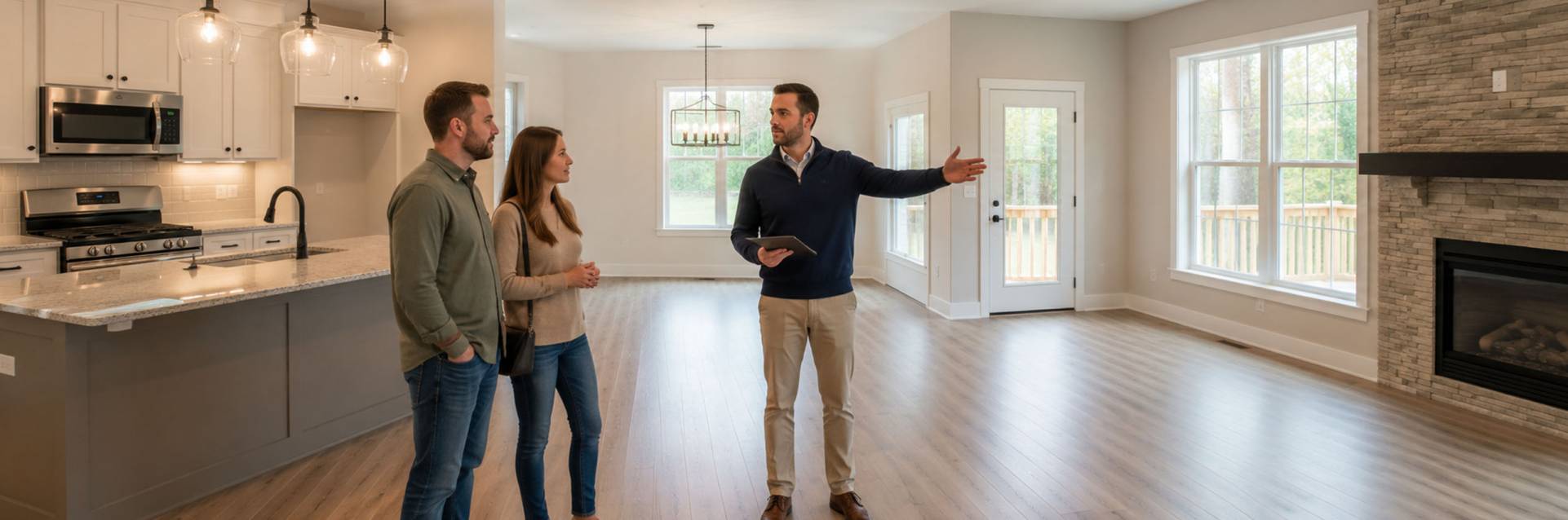 Apex, NC Real Estate Purchase Contract with Keys, Miniature Home and Pen